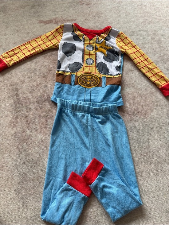 Disney Other - Disney Toy Story Cowboy Woody Cowboy Sheriff Costume Pajama Set 4T